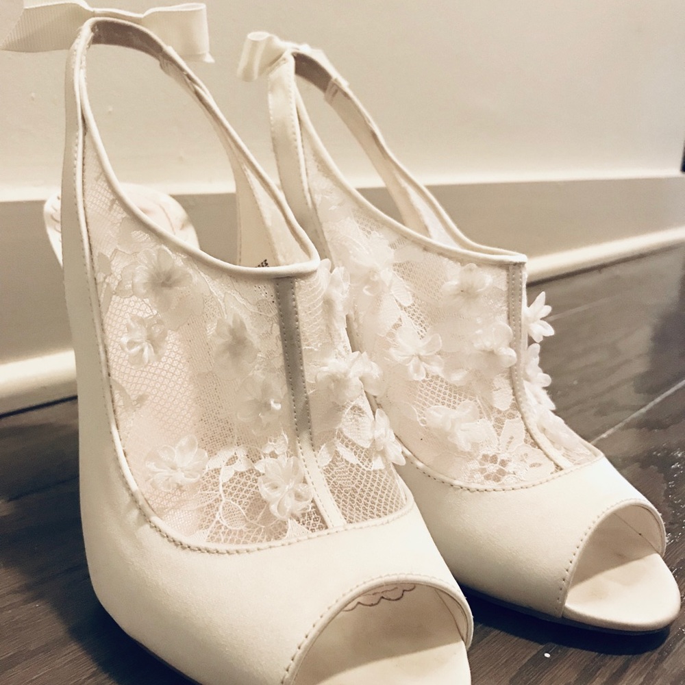 Melissa Sweet Peep Toe Slingback Heels